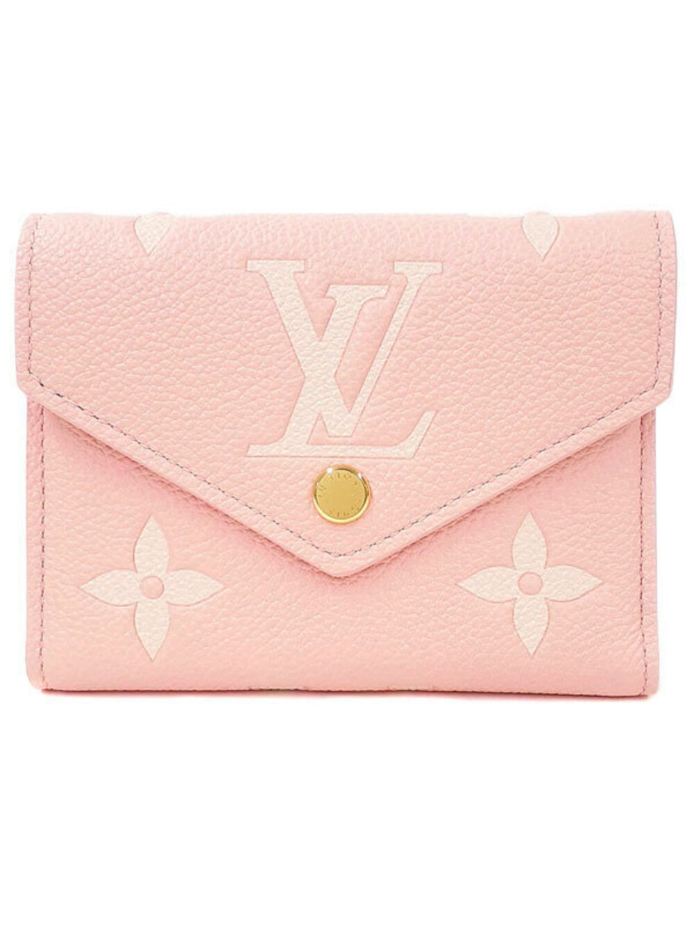 Louis Vuitton Bicolor Monogram Empreinte Portefeuille Victorine Tri fold Wallet